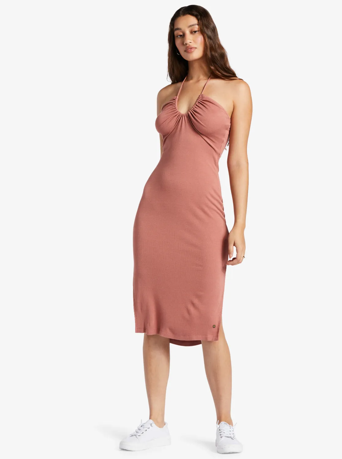 Late Sunset Halter Midi Dress - Cedar Wood sold by Roxy product image thumbnail 2