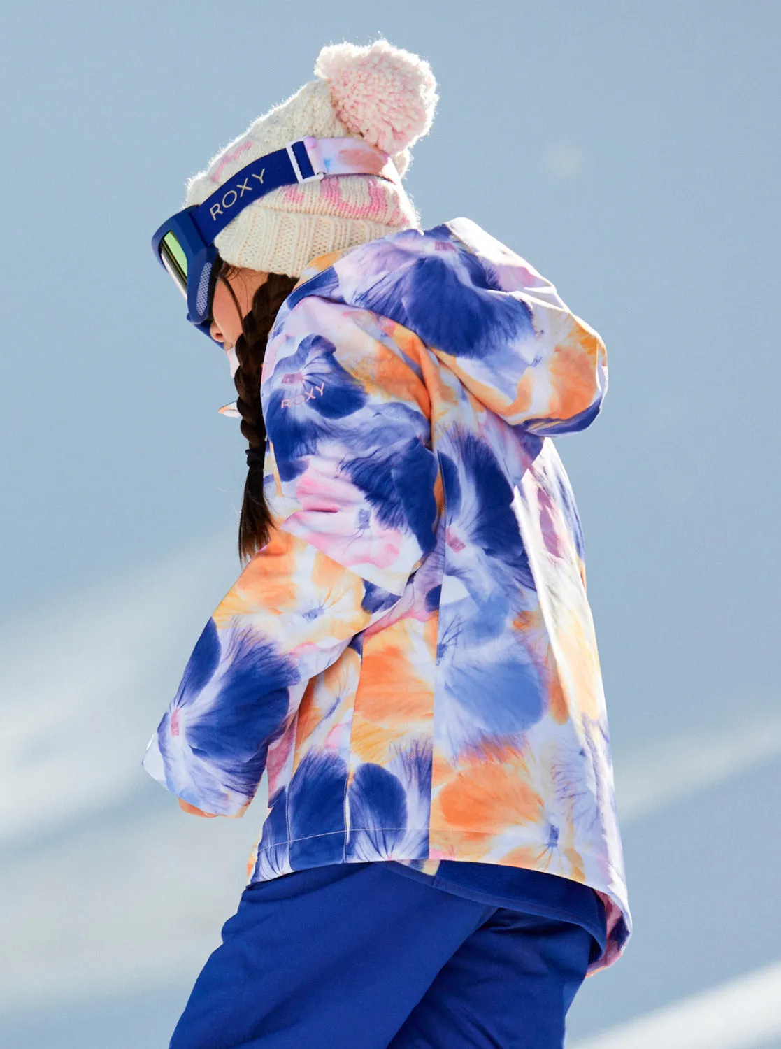 Girls 4-16 Roxy Jetty Technical Snow Jacket - Bright White Pansy Pansy Rg sold by Roxy product image thumbnail 2