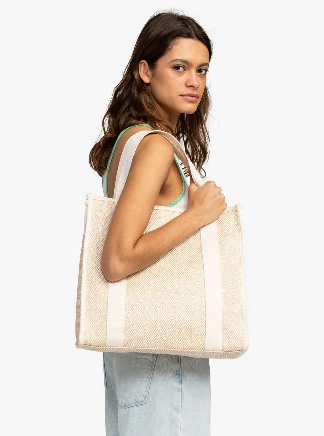 Seas The Day Tote Bag - Natural sold by Roxy