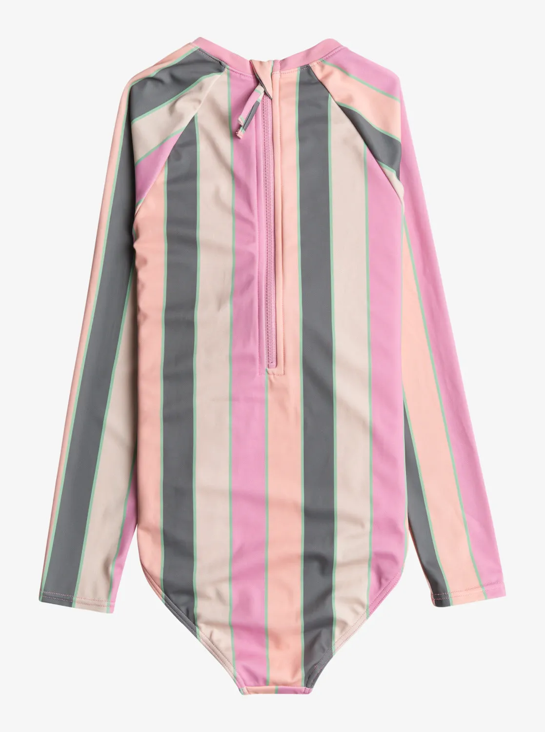 Girls 7-16 Very Vista One-Piece Rashguard - Agave Green Very Vista Stripe sold by Roxy product image thumbnail 2