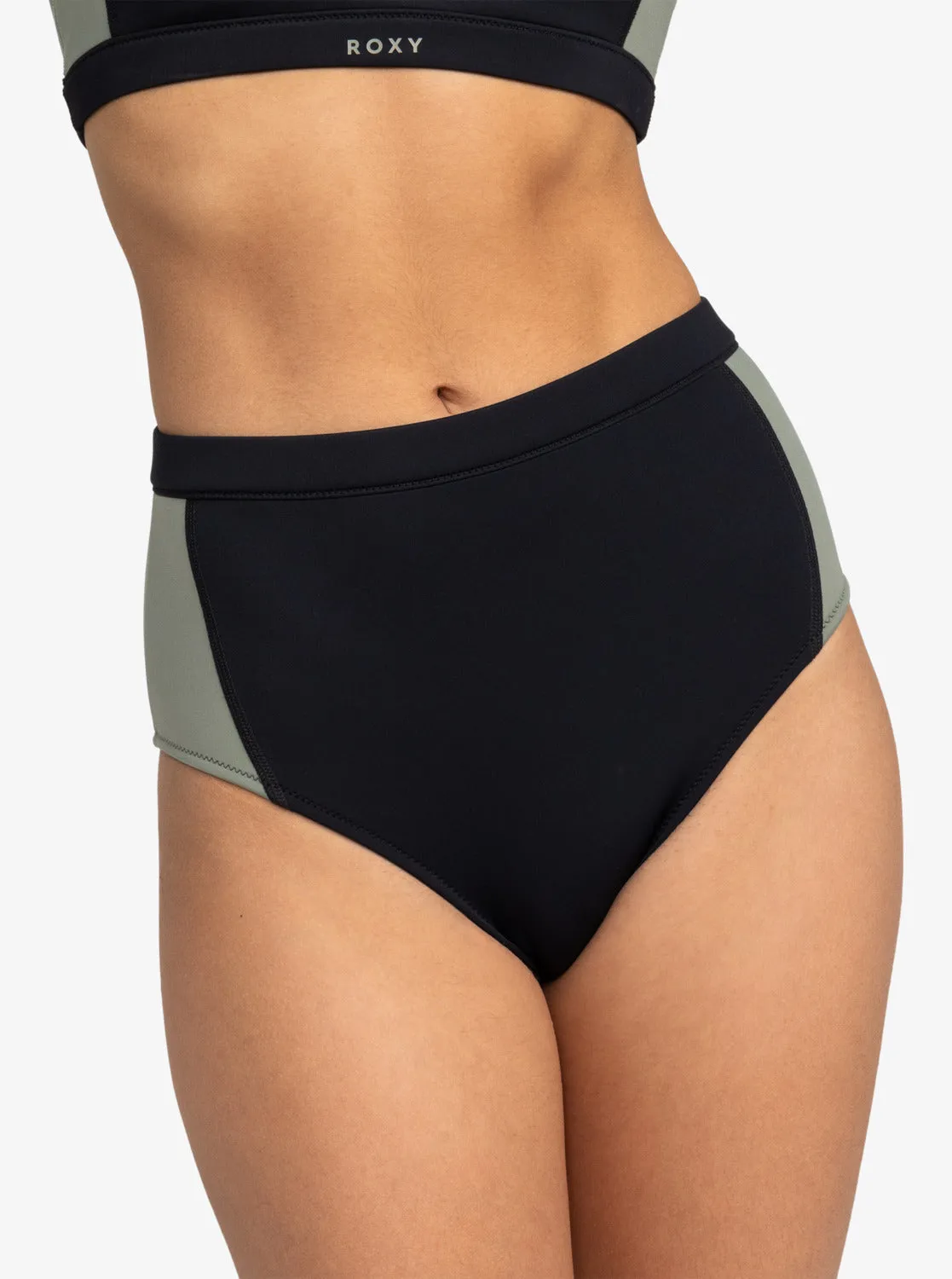 Roxy Pro Wave High Waist Bikini Bottom - Anthracite sold by Roxy product image thumbnail 5