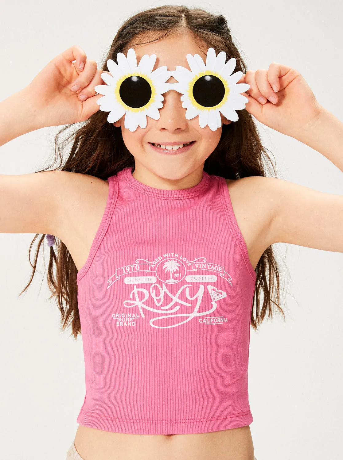 Girls 4-16 Vintage Roxy Tank Top - Shocking Pink sold by Roxy