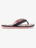 Girls 4-16 Vista Loreto Flip-Flops - Lt Navy/Pink sold by Roxy