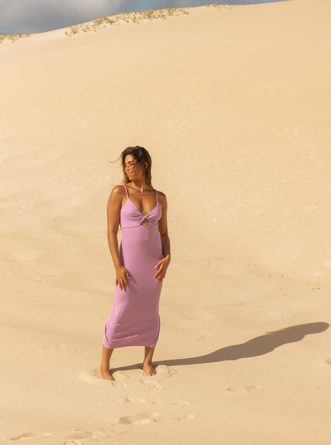 Wavey Lady Midi Dress - Crocus Petal sold by Roxy product image thumbnail 4