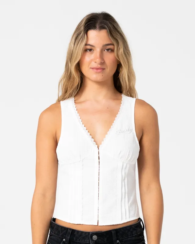 Peggy Sue Sleeveless Button Down Blouse made by Rusty