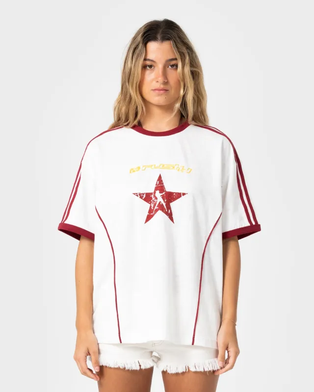 Starred Devil Oversized Tee sold by Rusty