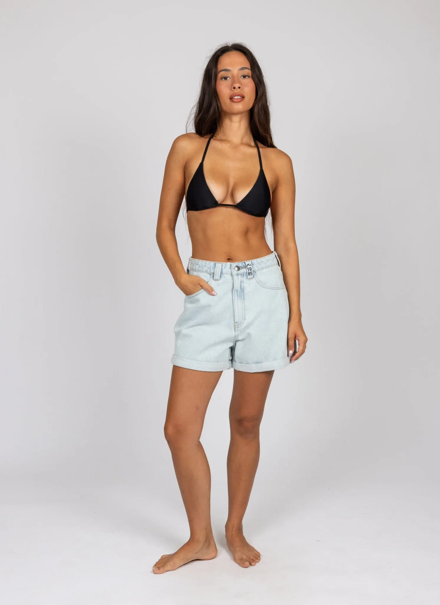 Cyprus High Rise Denim Short sold by Rusty