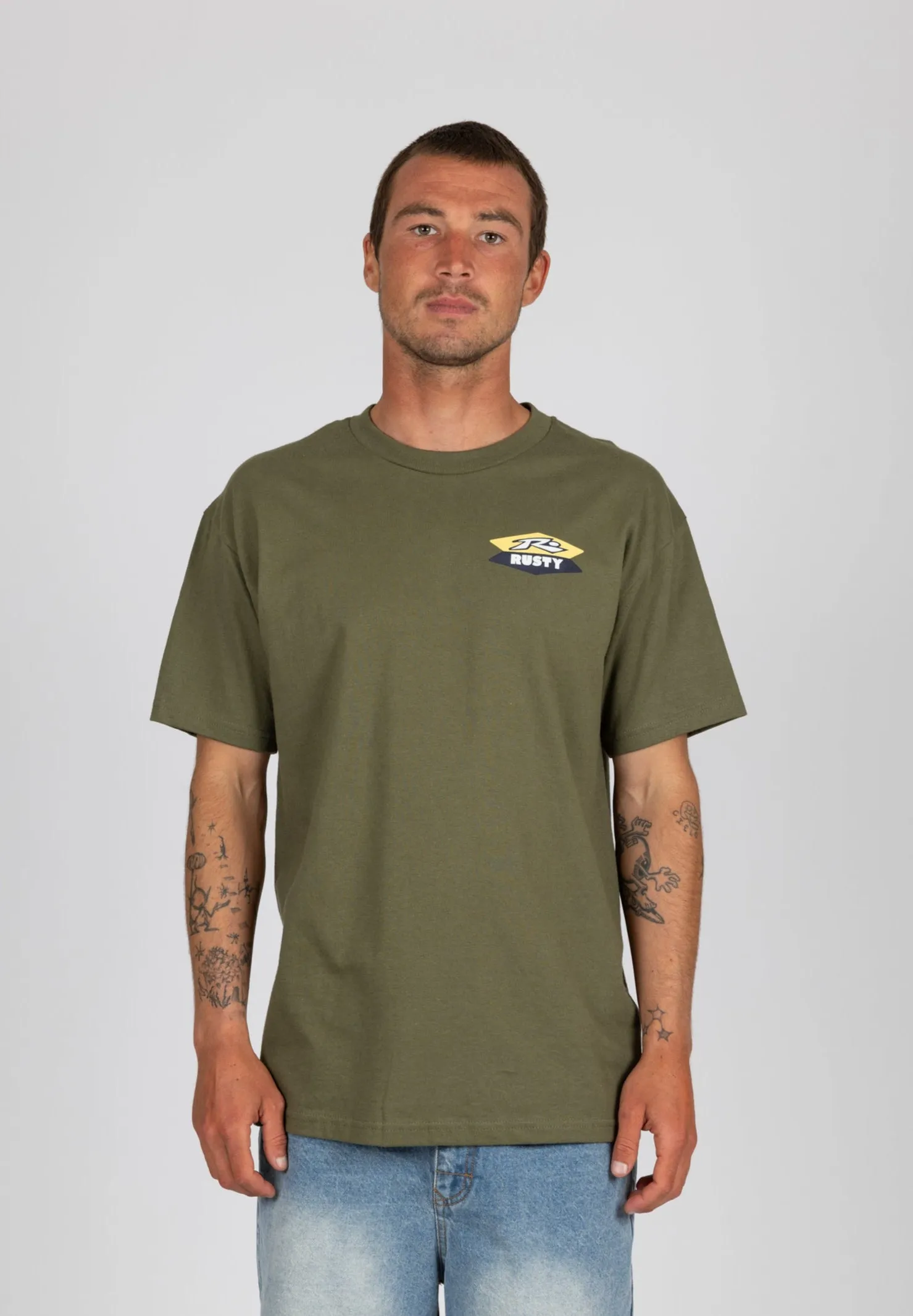 Unleaded Short Sleeve Tee sold by Rusty