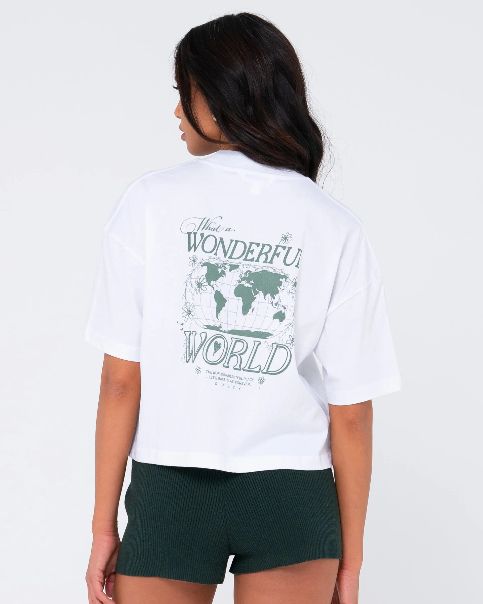 Wonderful World Organic Relaxed Tee sold by Rusty product image thumbnail 2