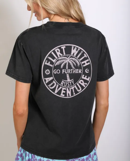 Flirts Relaxed Fit Crop Tee sold by Rusty product image thumbnail 2