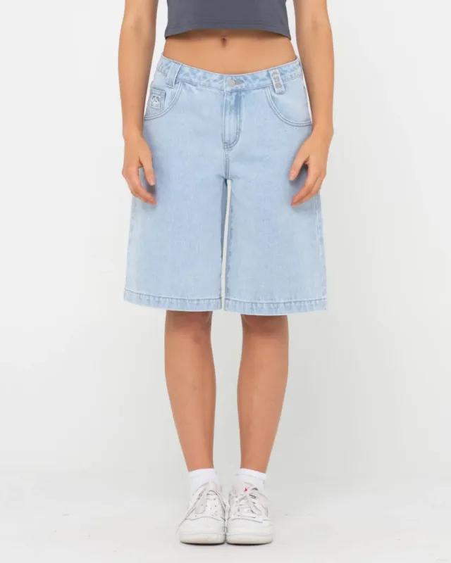 LOW RISE WIDE LEG DENIM JORT sold by Rusty