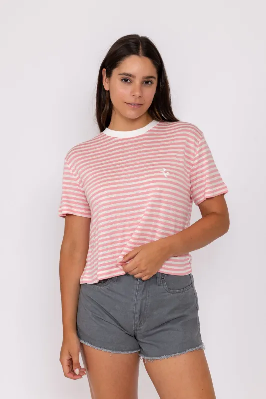 Penny Stripe Relaxed Crop Tee made by Rusty