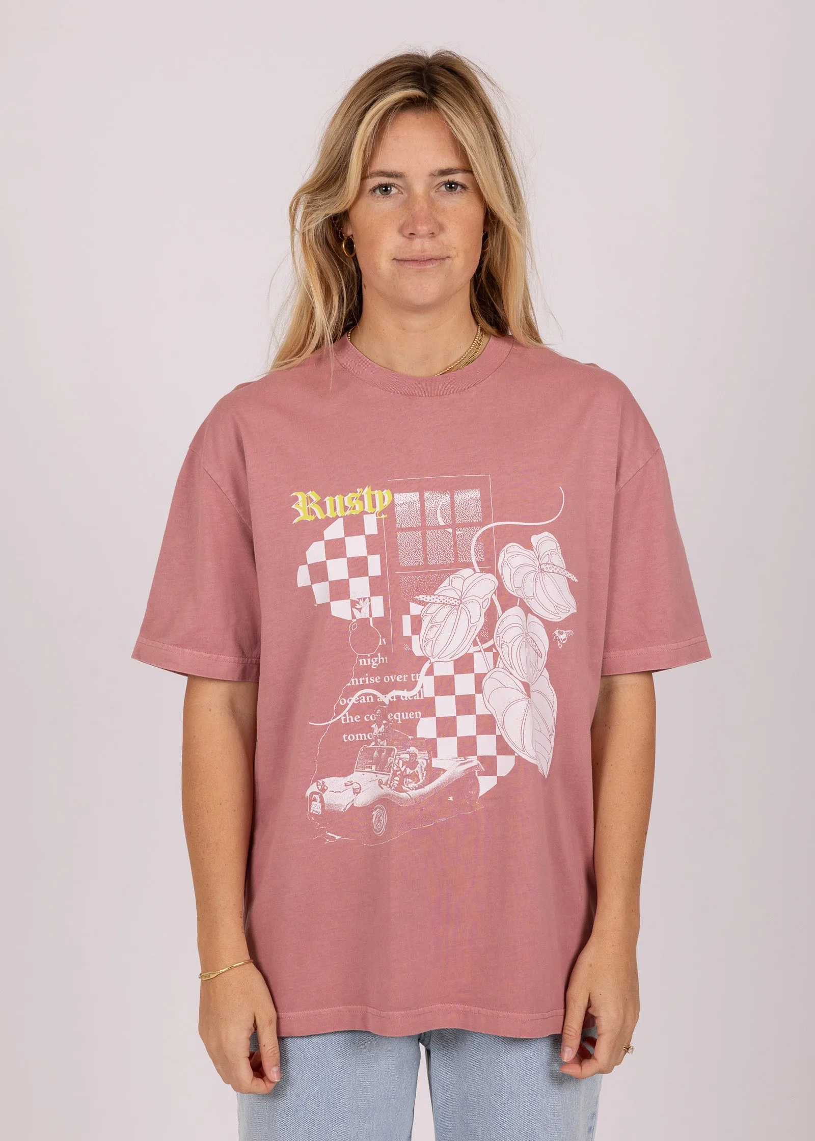 Rusty Nightlight Oversize Tee sold by Rusty