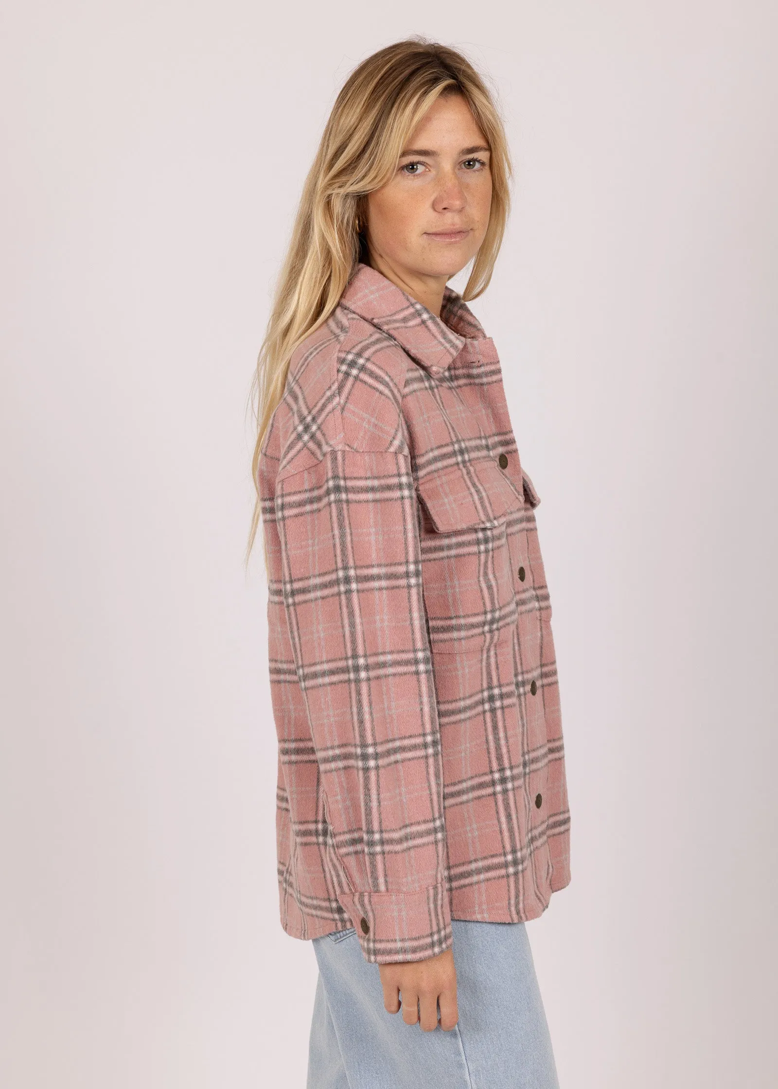 Dana Plaid Over Shirt sold by Rusty product image thumbnail 3