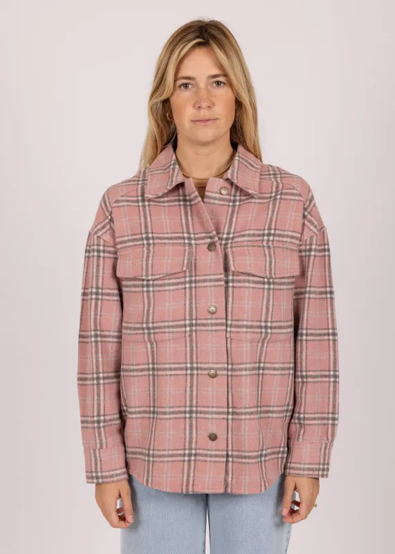 Dana Plaid Over Shirt sold by Rusty