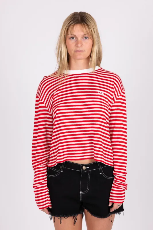 Striped Crop Ls Tee sold by Rusty