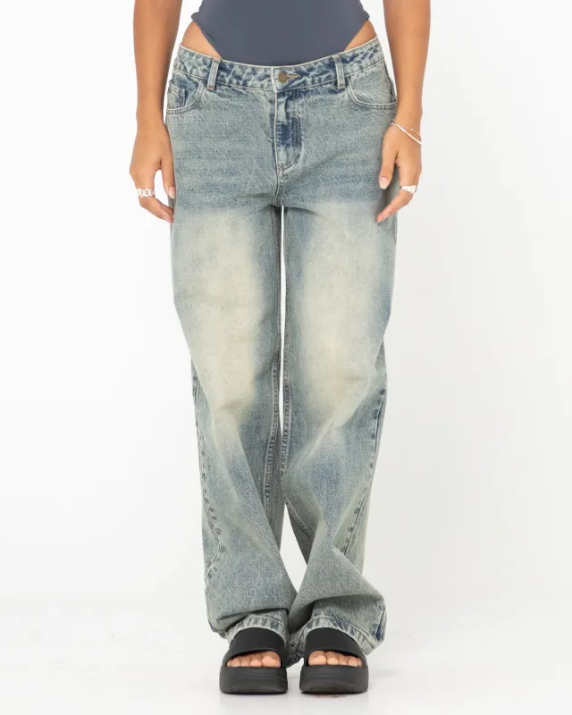 Low Rise Super Baggy Denim Jean sold by Rusty