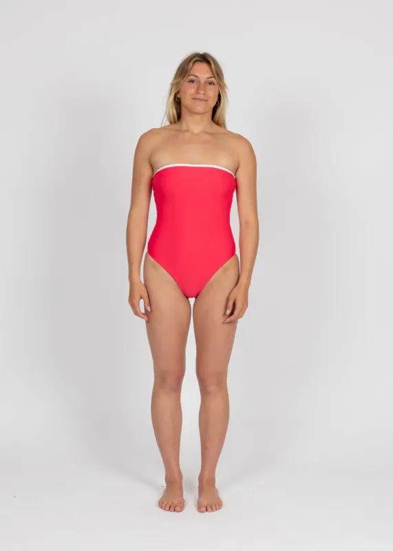 Tail Slide Strapless One Piece sold by Rusty
