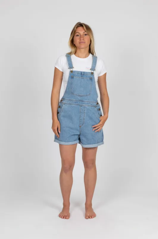 Ace Denim Overall Shorts sold by Rusty