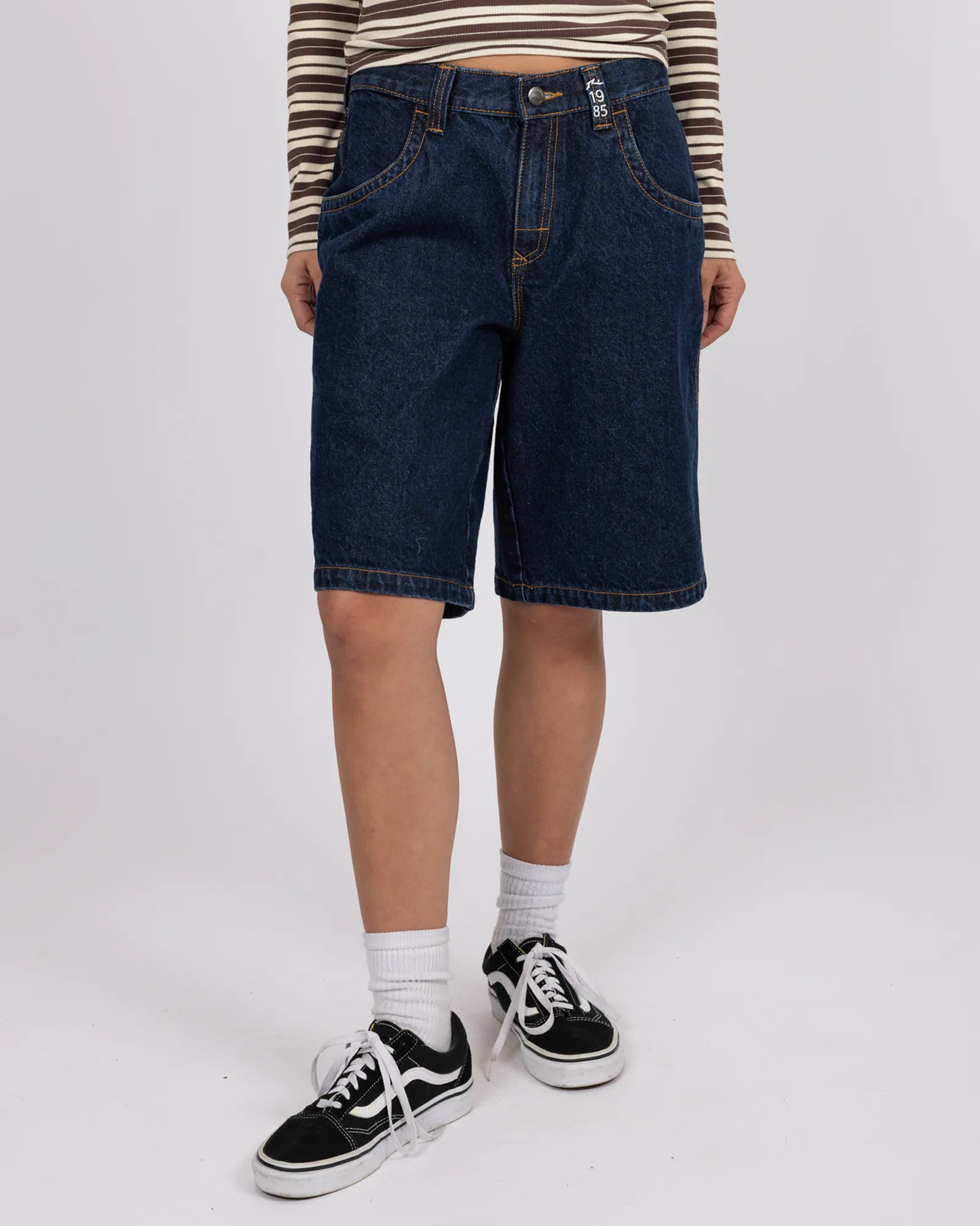 Flip Mommy Low Rise Denim Jort sold by Rusty