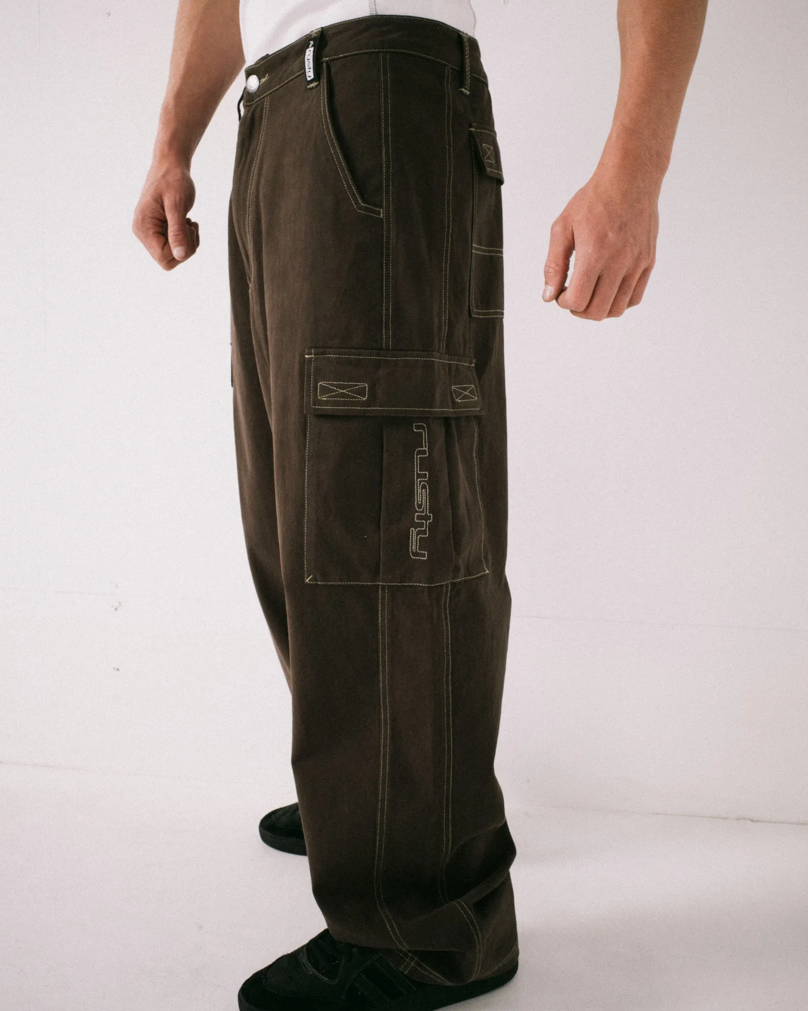 Grizzly Baggy Cargo Pant sold by Rusty product image thumbnail 4