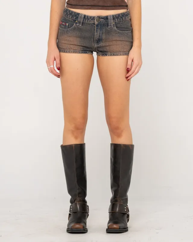 Lucky Number Micro Mini Short made by Rusty