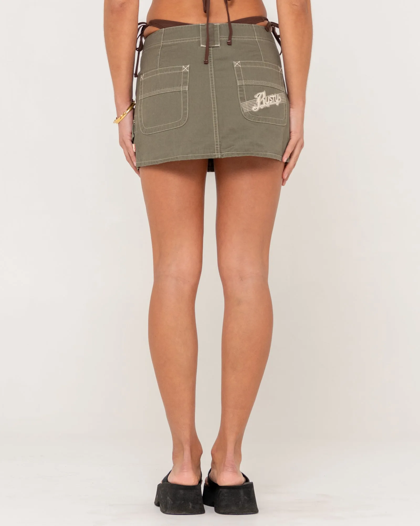 Dirtbag Cargo Low Rise Mini Skirt sold by Rusty product image thumbnail 4