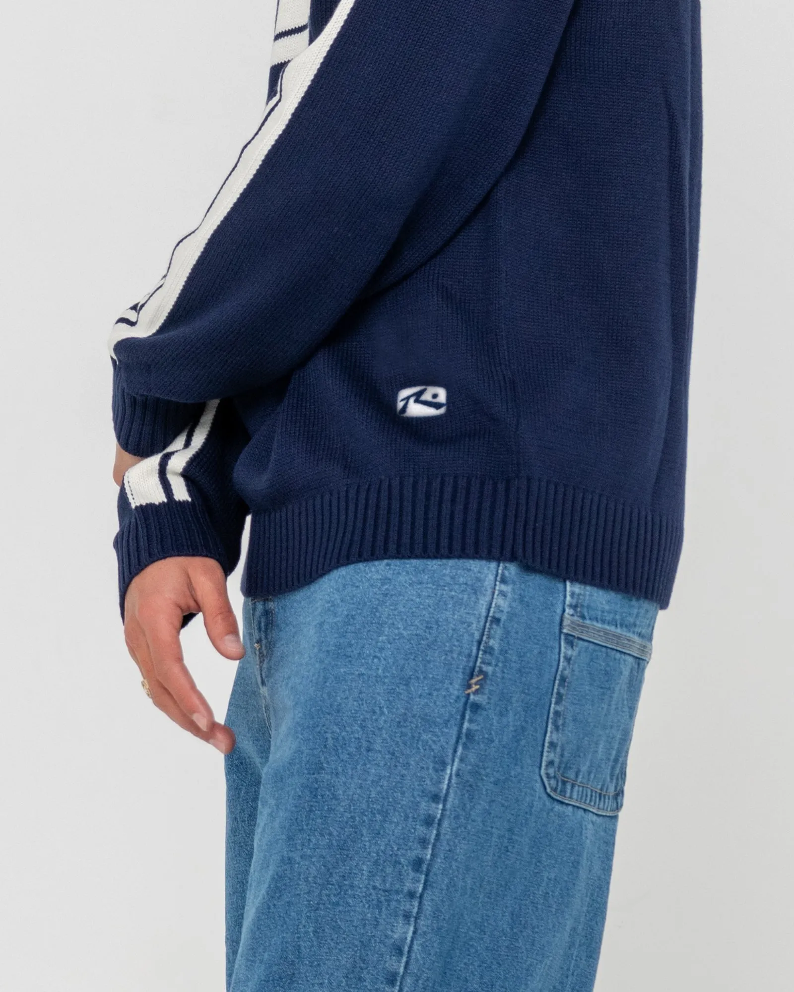 White Lines 2.0 Knitted Crew sold by Rusty product image thumbnail 5