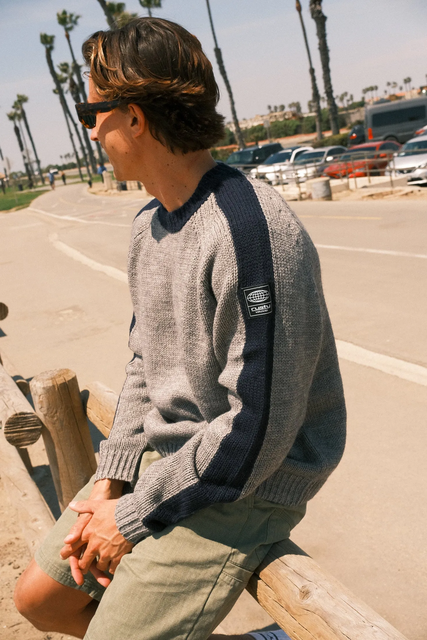 Fishermans Boxy Knit Crew sold by Rusty product image thumbnail 2