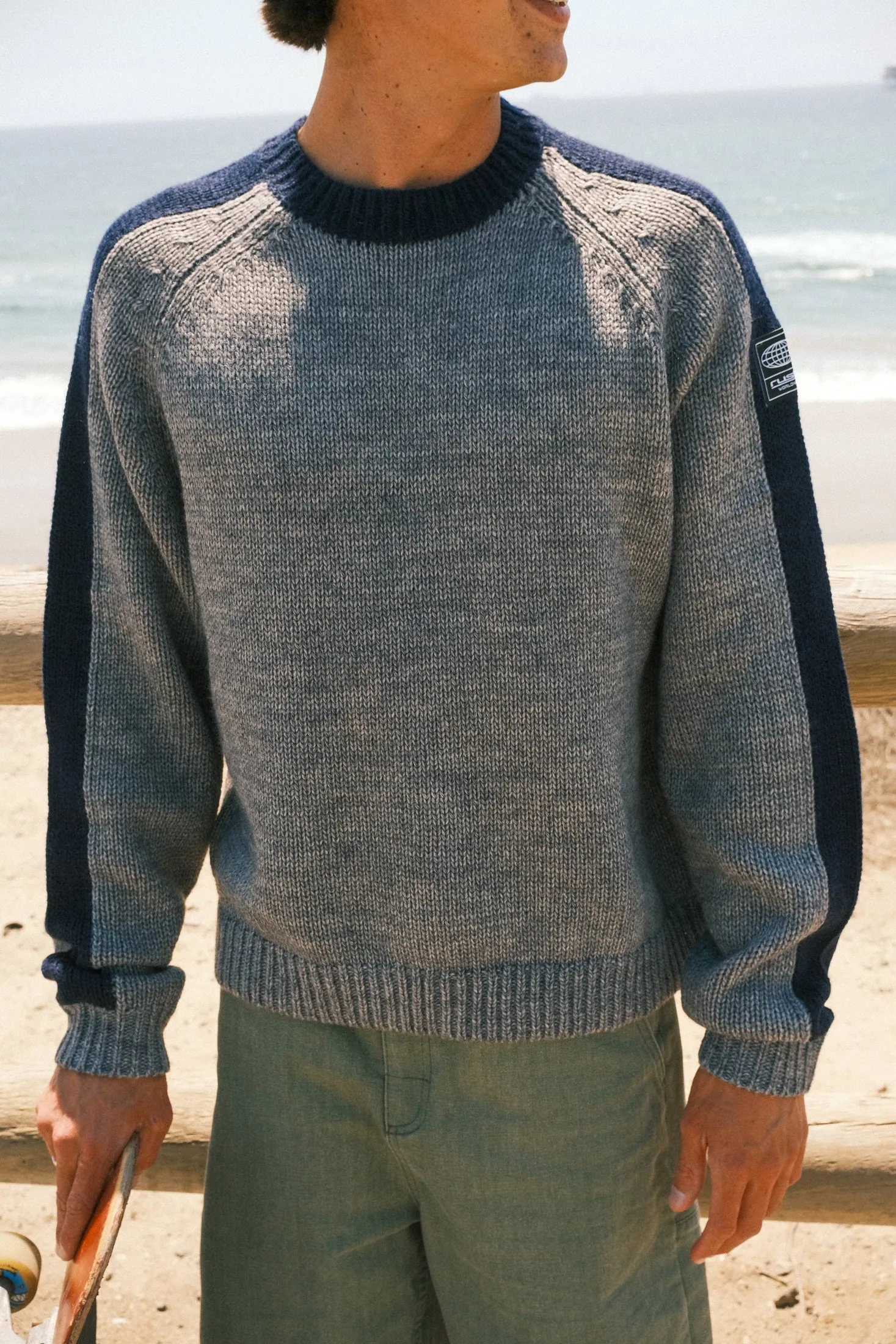 Fishermans Boxy Knit Crew sold by Rusty product image thumbnail 3