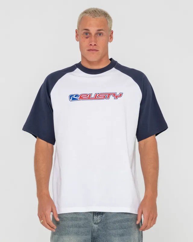 Swaglan Raglan Short Sleeve Tee made by Rusty