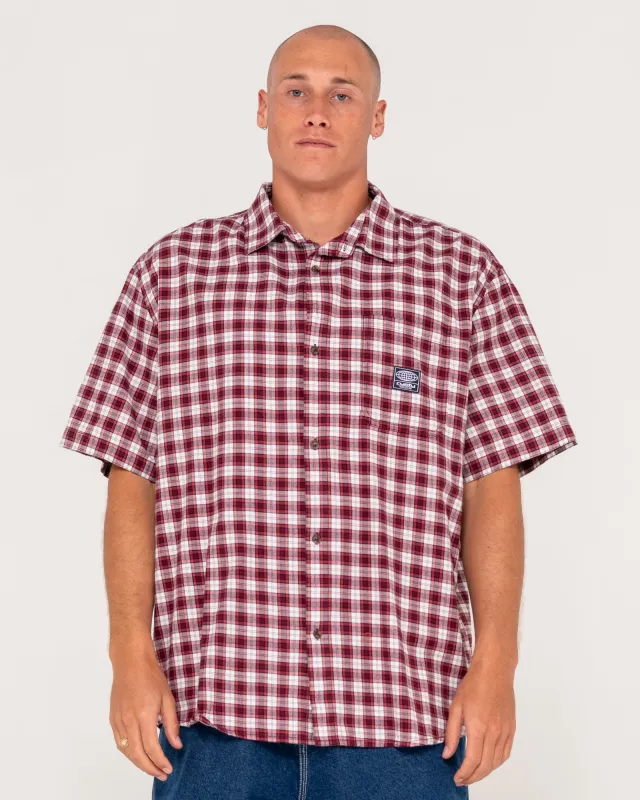 Worldwide Curved Hem Short Sleeve Shirt made by Rusty