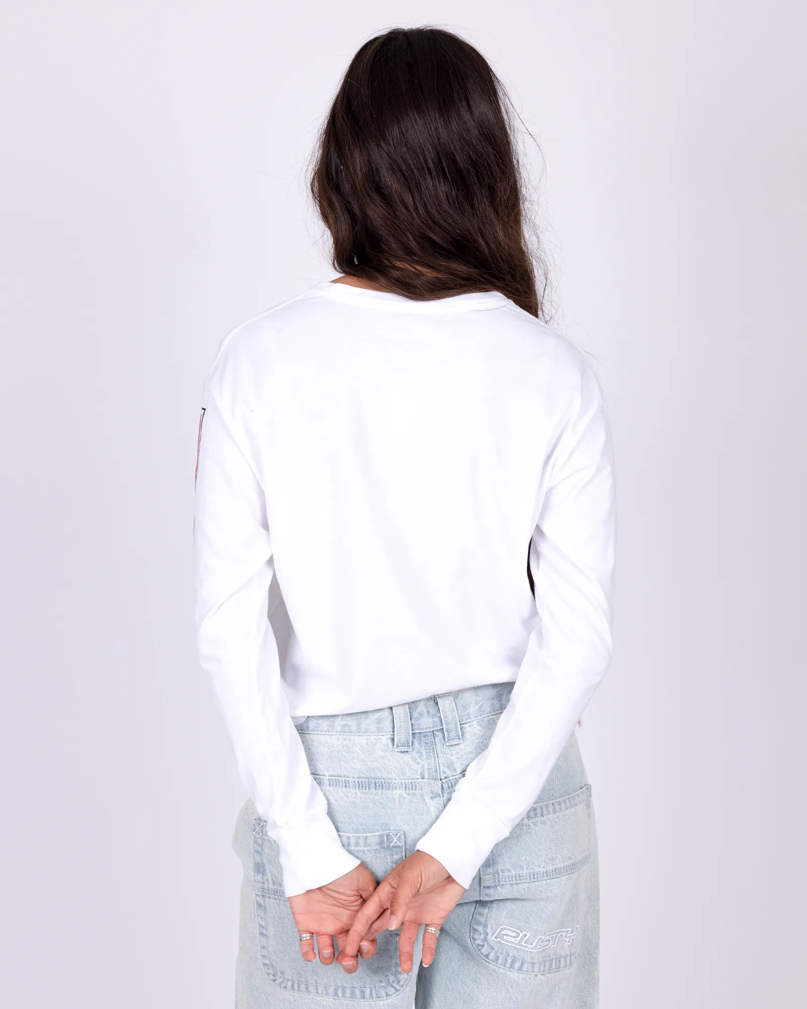 Heritage R Dot Long Sleeve Crop Tee sold by Rusty product image thumbnail 3