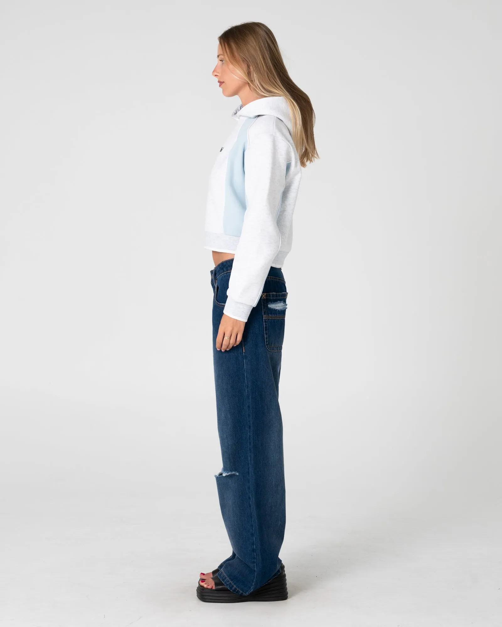 Mini Two Tides Cropped Hooded Fleece sold by Rusty product image thumbnail 4