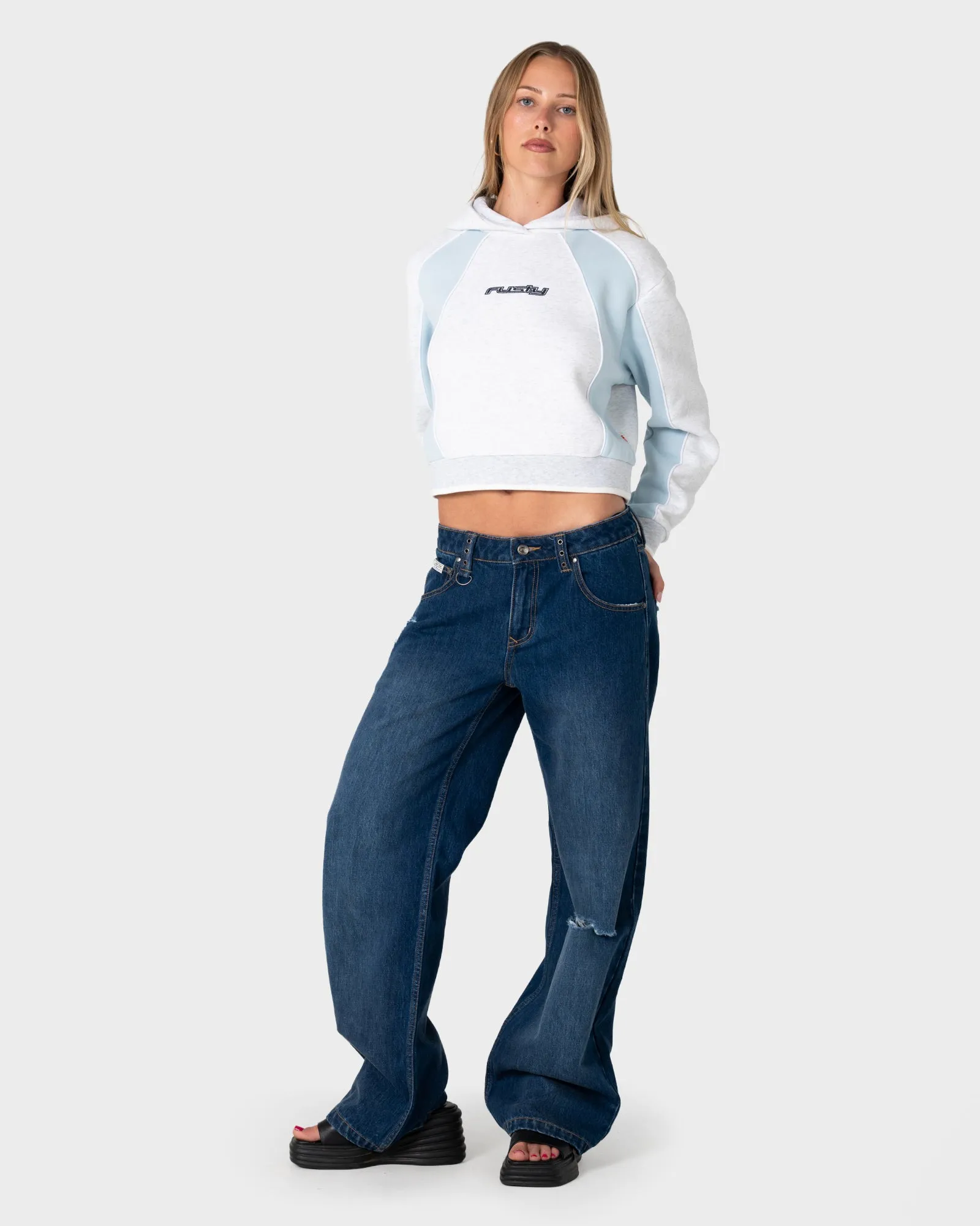 Mini Two Tides Cropped Hooded Fleece sold by Rusty product image thumbnail 3