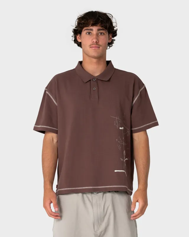 Funkshen Short Sleeve Polo made by Rusty
