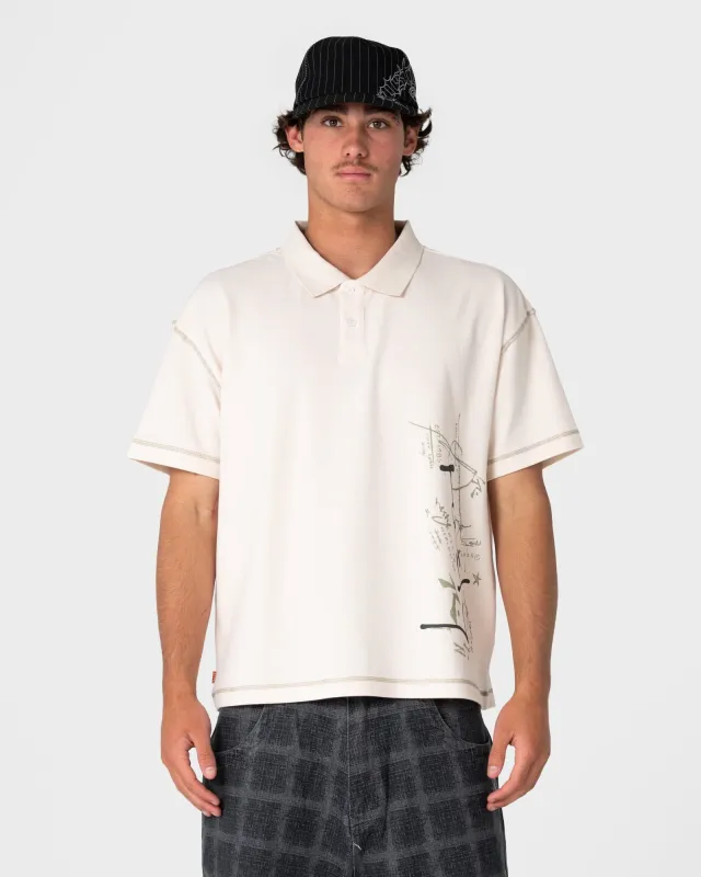 Funkshen Short Sleeve Polo made by Rusty