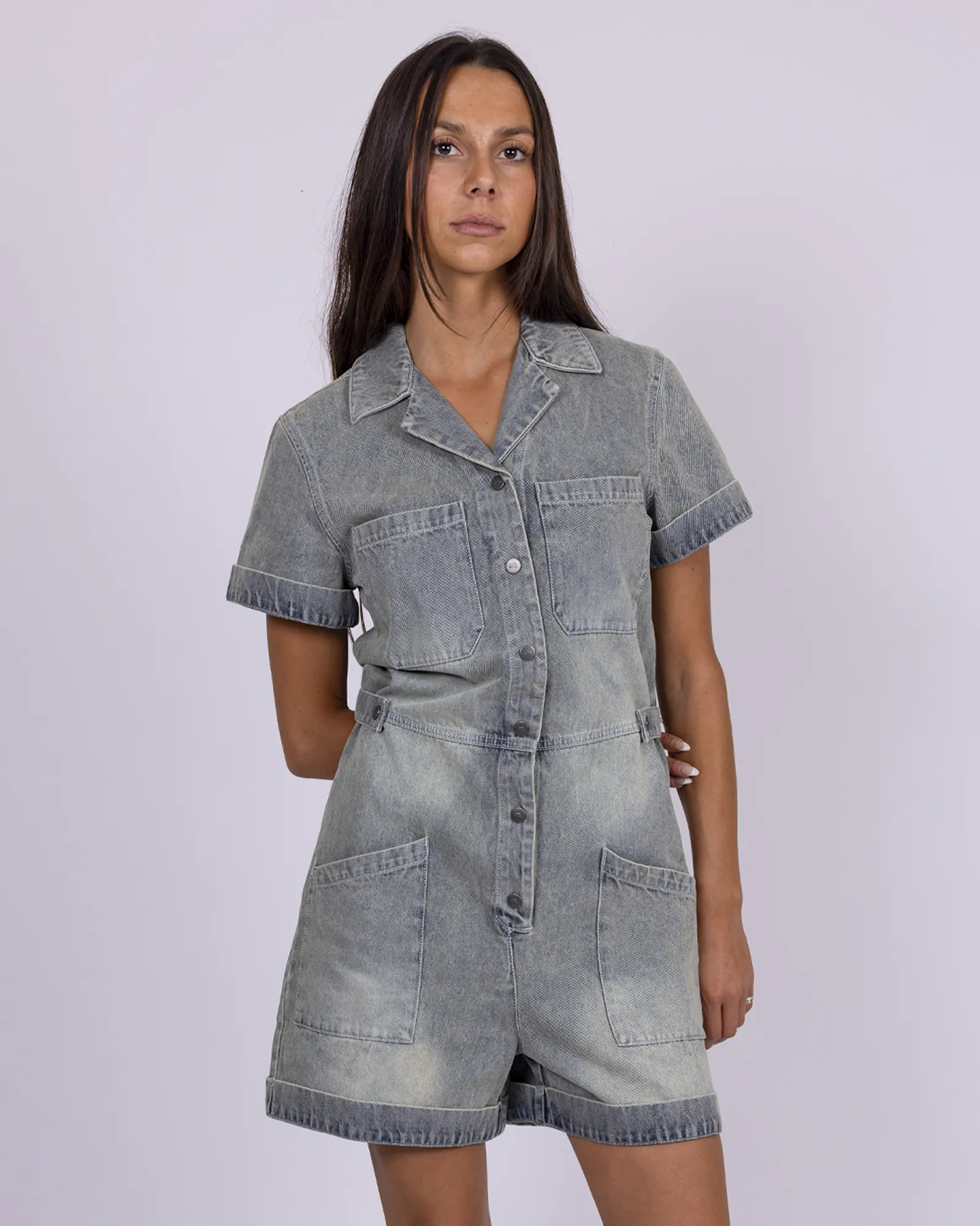 Margot Denim Romper sold by Rusty product image thumbnail 3