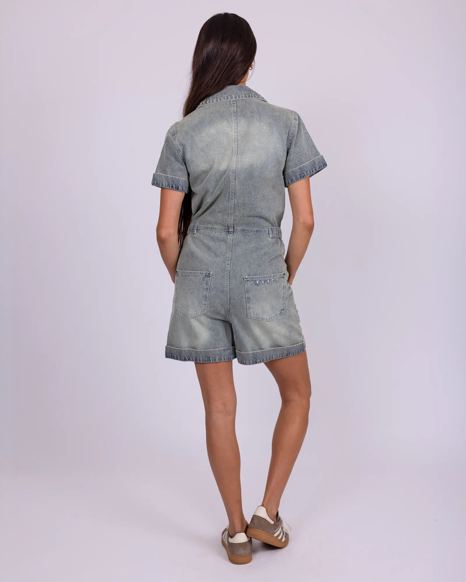 Margot Denim Romper sold by Rusty product image thumbnail 2