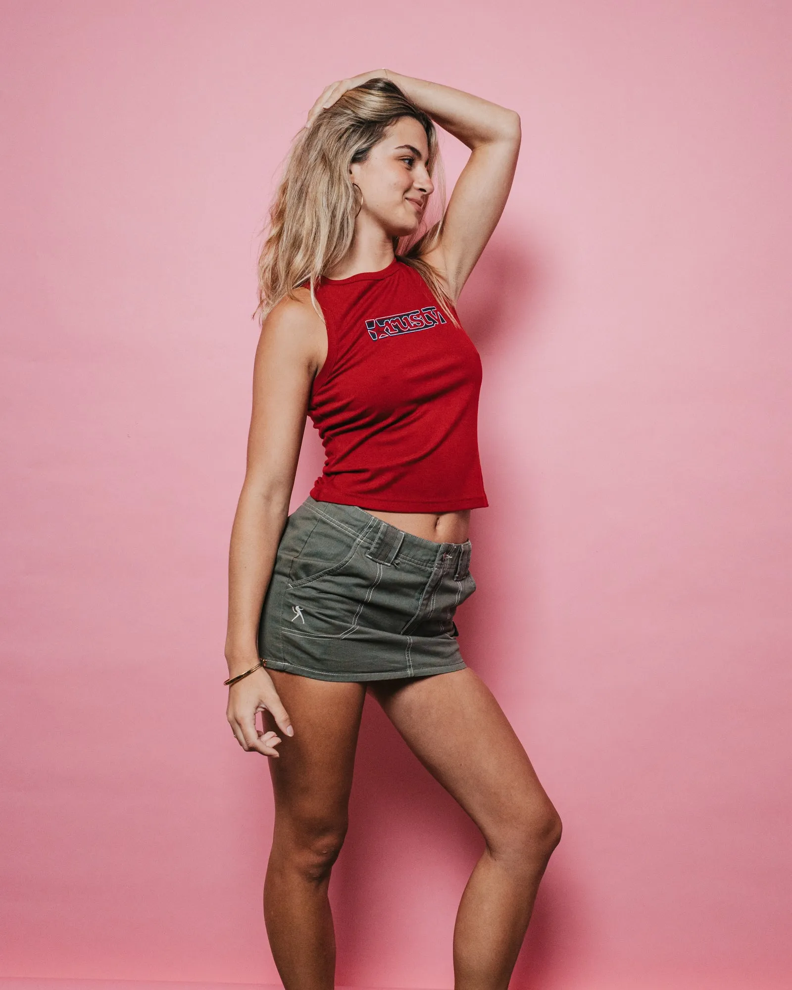 Dirtbag Cargo Low Rise Mini Skirt sold by Rusty product image thumbnail 5