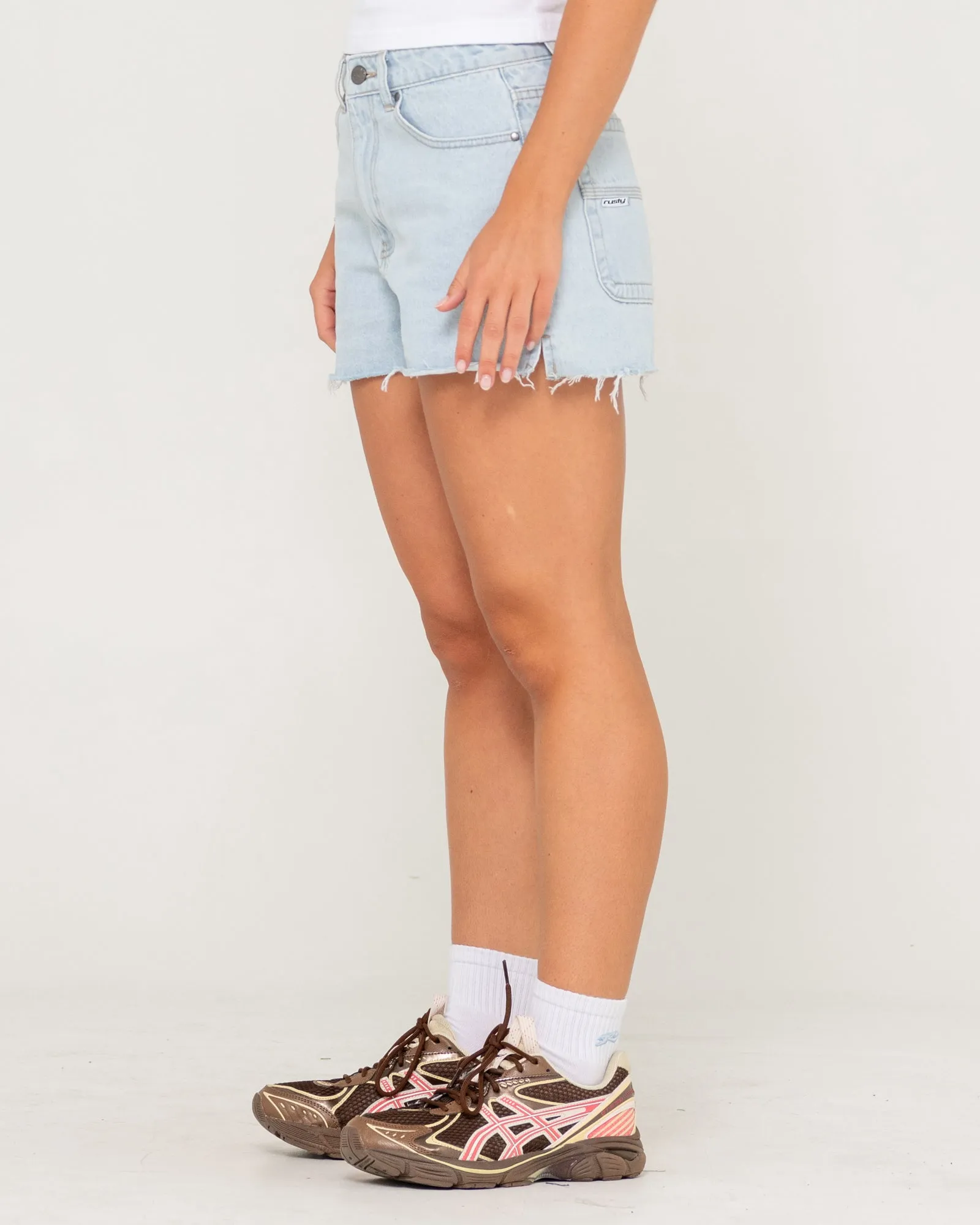 Penny Kick Flare Denim Short sold by Rusty product image thumbnail 3