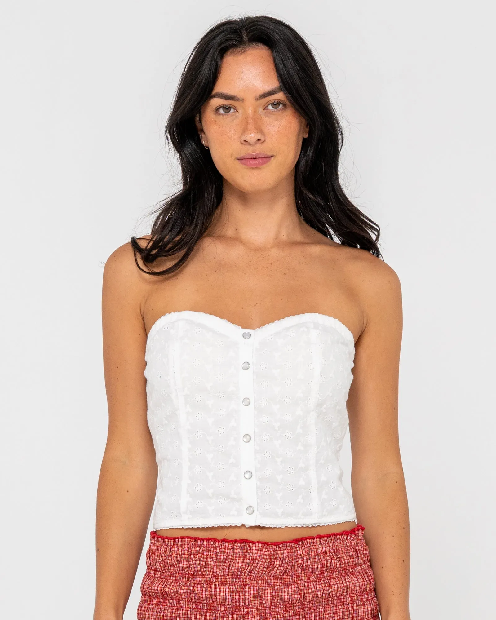 Mandy Button Up Top sold by Rusty