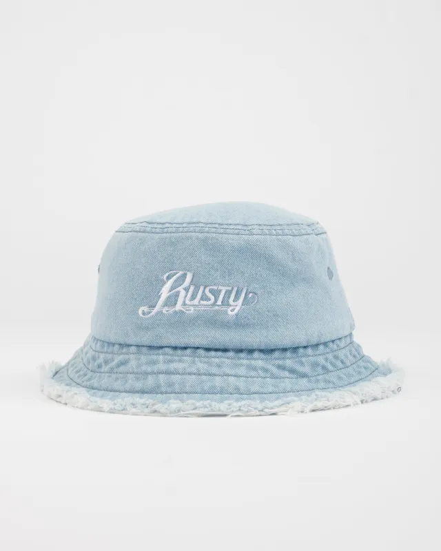 Beta Denim Bucket Hat made by Rusty
