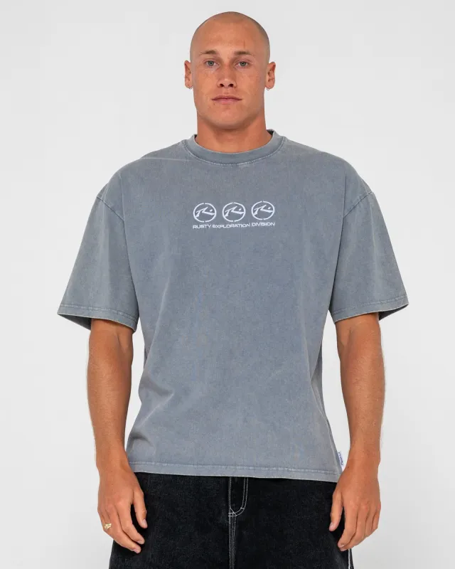 Crusoe Wash Short Sleeve Tee made by Rusty
