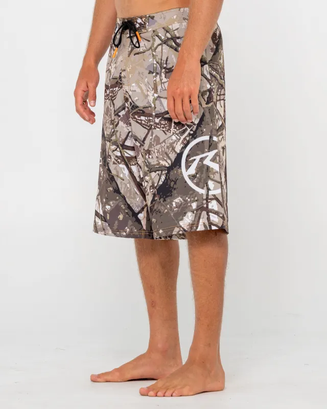 Rambo Fixed Waist Boardshort made by Rusty