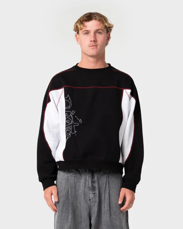 Sawblaze Crew Neck Fleece made by Rusty