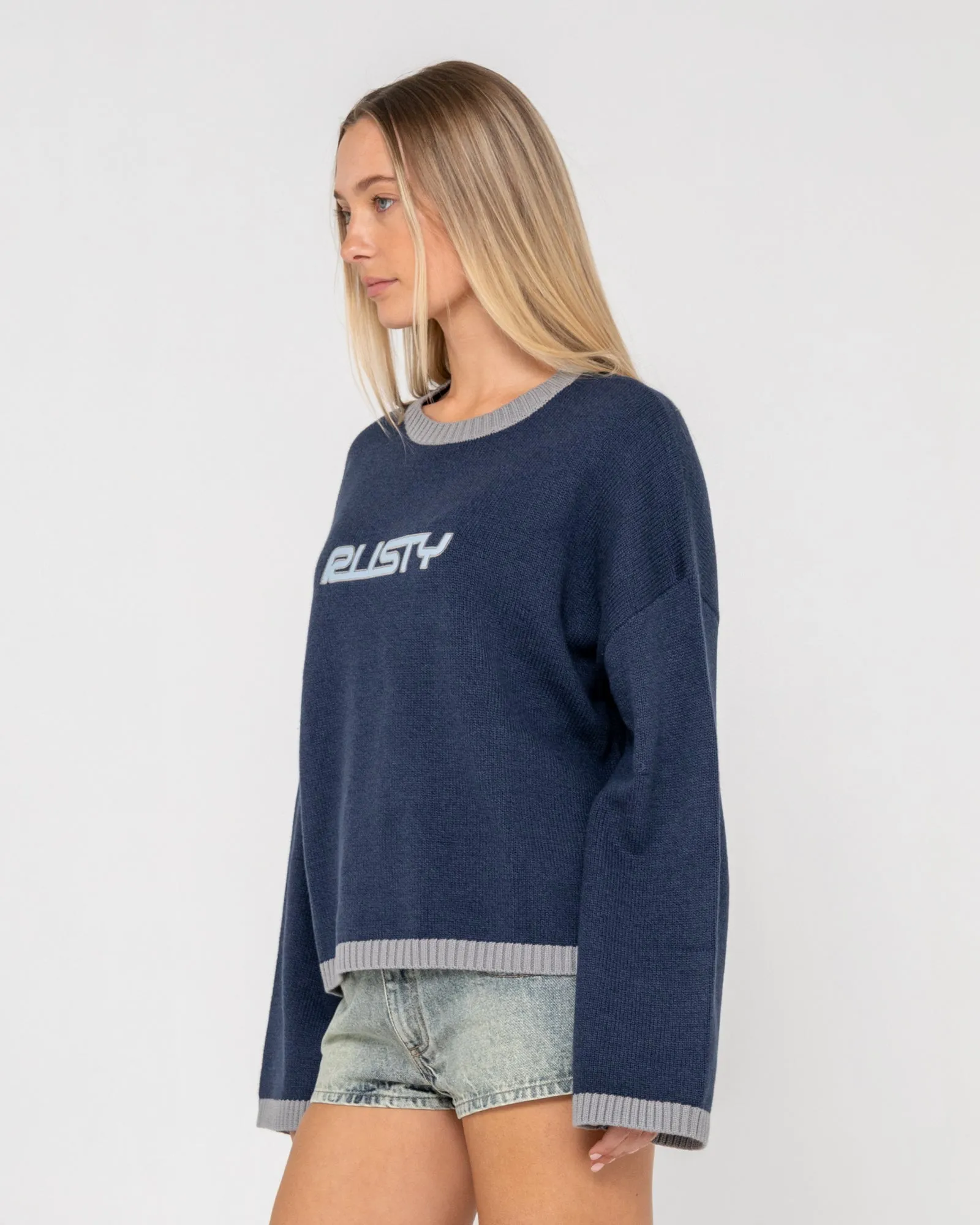 Rider Relaxed Crew Neck Knit sold by Rusty product image thumbnail 3