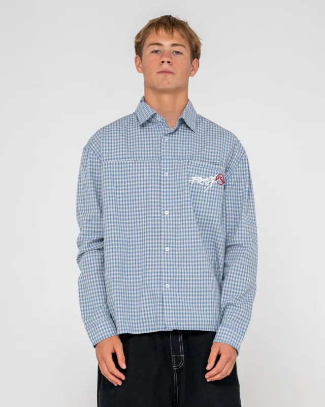 Cooper Mini Check Long Sleeve Shirt made by Rusty