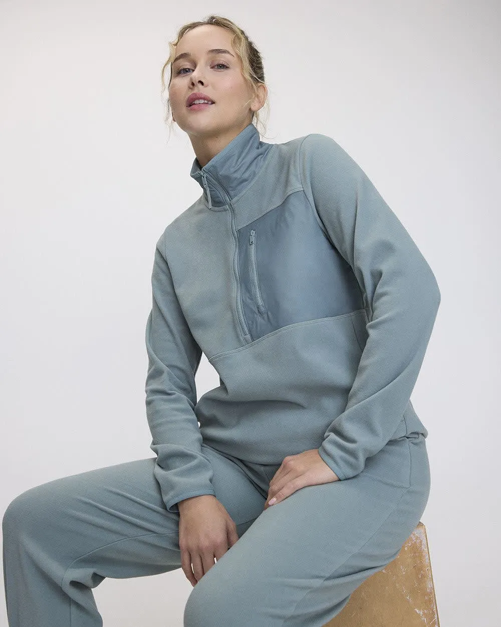 Polar Fleece Half-Zip Jacket - Hyba sold by RW&CO.