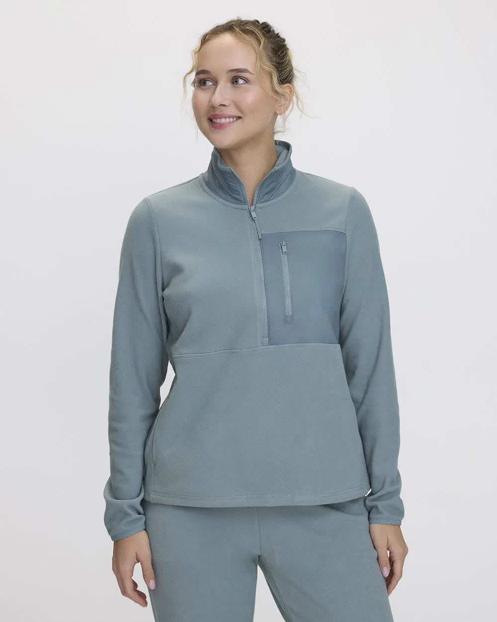 Polar Fleece Half-Zip Jacket - Hyba sold by RW&CO. product image thumbnail 3